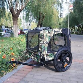 Camouflage Folding Bicycle Trailer (Option: BLACK)